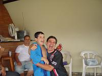  Vamos lá, começa o amigo da onça, quero dizer Amigo Secreto. João Vitor sai com Luciano (eu).