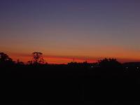  Por do sol.