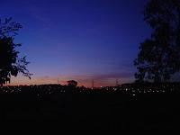 Por do sol.